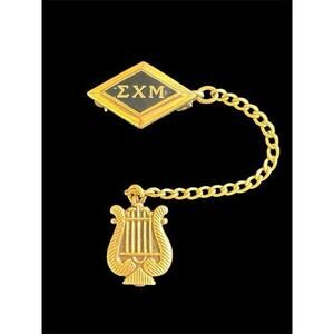 Sigma Chi Mu Greek Fraternity Pin 1/20 10k